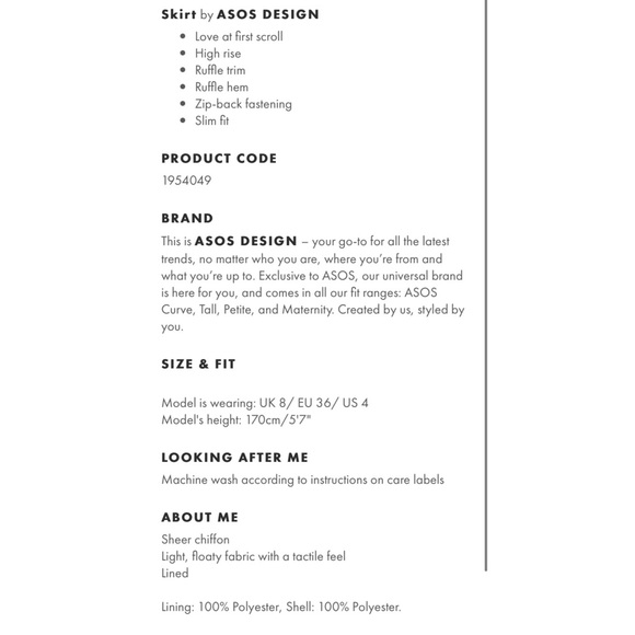 ASOS | Black Chiffon Mini Skirt - Picture 6 of 7